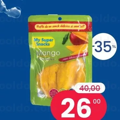 MY SUPER SNACK Mango deshidratat 100 gr
