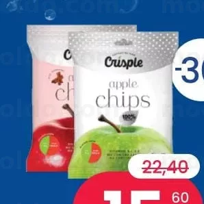 CRISPLE Chips din mere sortiment variat 40 gr
