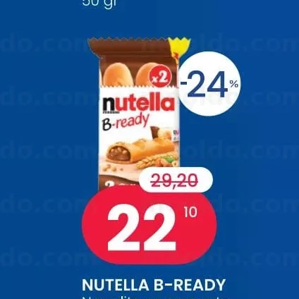 NUTELLA B-READY Napolitana crocanta 44 gr