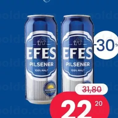 EFES PILSNER Bere blonda C/M, 0,5 l