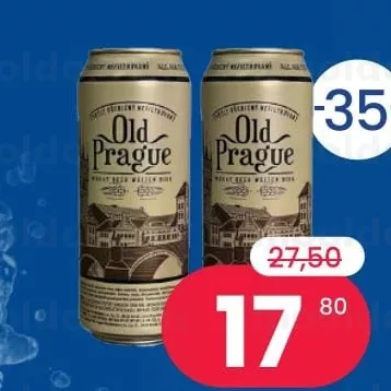 OLD PRAGUE Bere nefiltrata C/M, 0,5 l