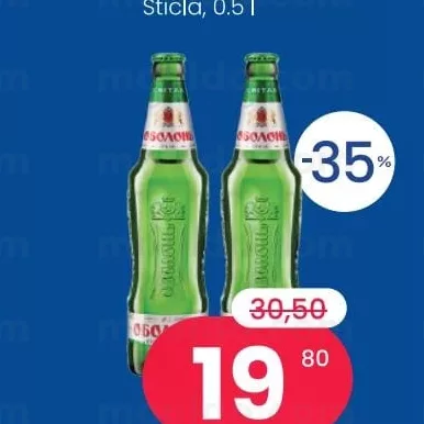 OBOLONI Bere blonda Sticla, 0,5 l