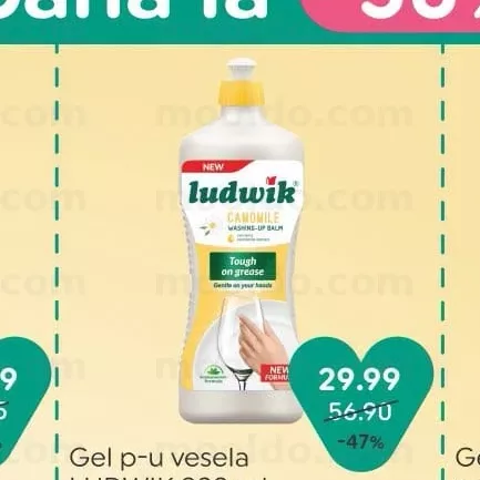 Гель для посуды LUDWIK 900 мл
