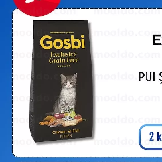 GOSBI Exclusive PUI ȘI PEȘTE / PISOI 2 kg