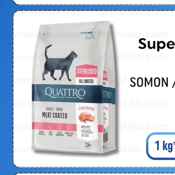 QUATTRO Super Premium SOMON / ADULT STERIL 1 kg*