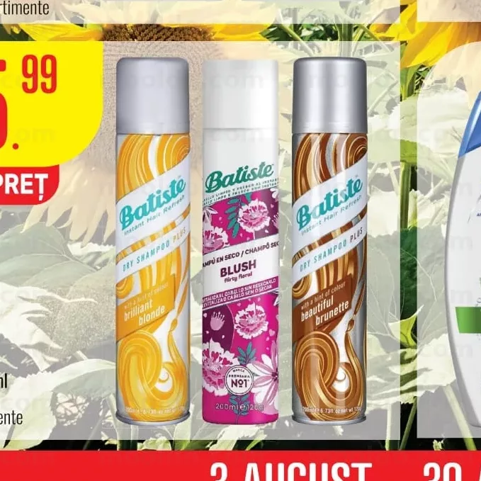 BATISTE 200ml сухой шампунь разные виды