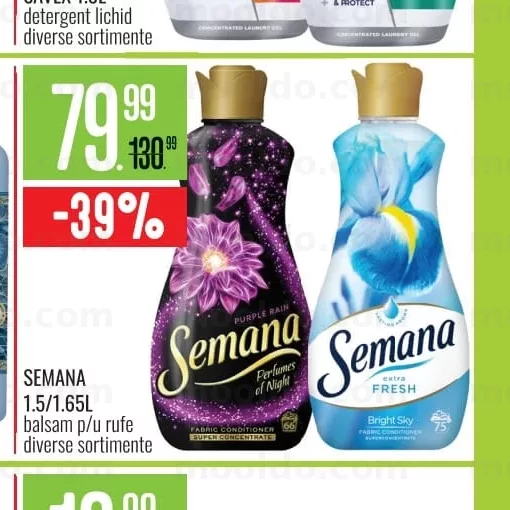 SEMANA 1.5L/1.65L кондиционер для белья разных видов