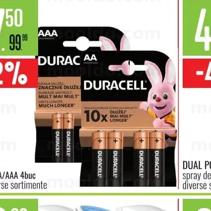 DURACELL AA/AAA 4шт батарейка разные виды