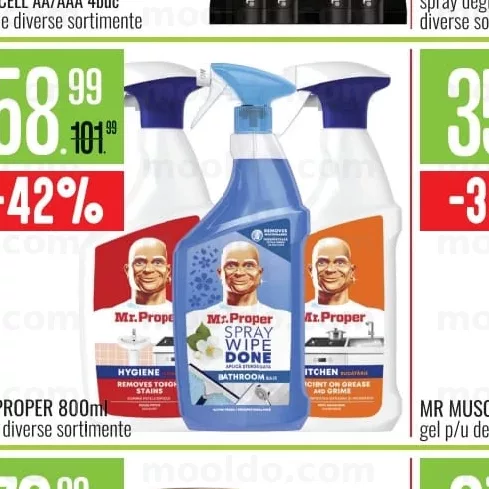 MR. PROPER 800ml spray diverse sortimente