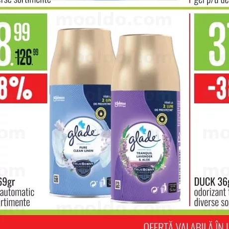 GLADE 269gr odorizant automatic diverse sortimente