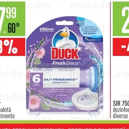 DUCK 36gr odorizant toaletă diverse sortimente