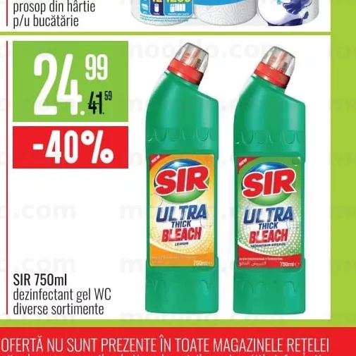 SIR 750ml dezinfectant gel WC diverse sortimente