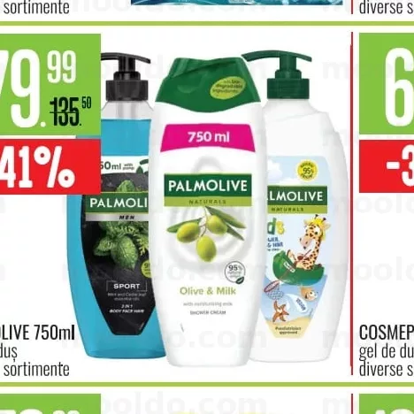 PALMOLIVE 750ml gel de duș diverse sortimente
