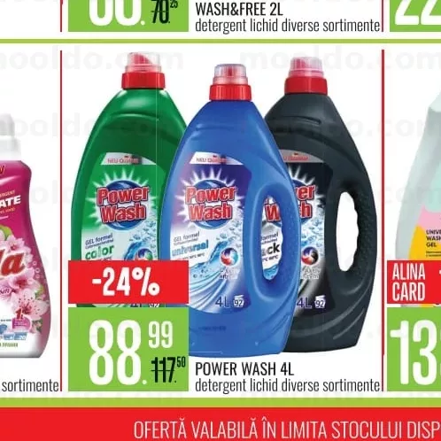 POWER WASH 4L detergent lichid diverse sortimente