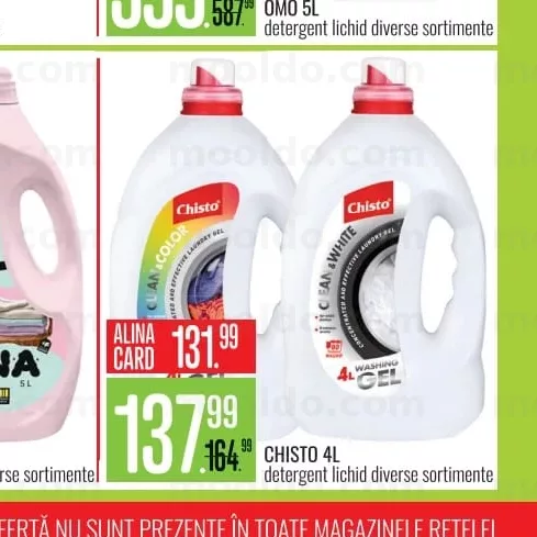 CHISTO 4L detergent lichid diverse sortimente