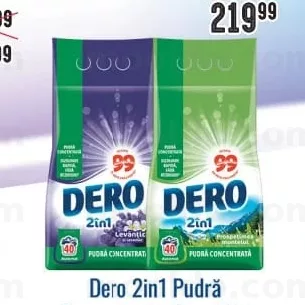Dero 2in1 Pudră Concentrată 40 spălări