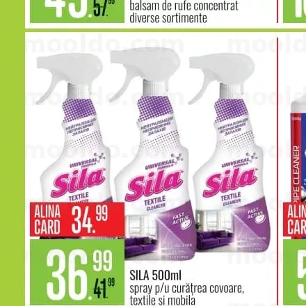 SILA 500ml spray p/u curățarea covoare, textile și mobilă