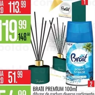 BRAIT PREMIUM 100ml difuzor de parfum diverse sortimente