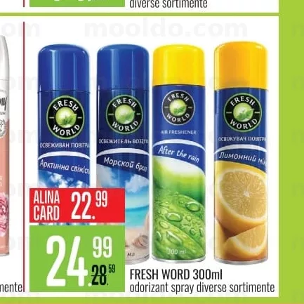 FRESH WORD 300ml odorizant spray diverse sortimente