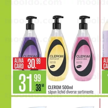 CLEROM 500ml săpun lichid diverse sortimente