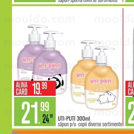 UTI-PUTI 300ml săpun p/u copii diverse sortimente