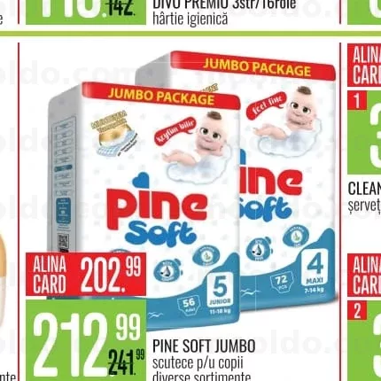 PINE SOFT JUMBO scutece p/u copii diverse sortimente