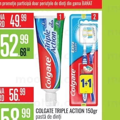COLGATE EXTRA CLEAN 1+1buc periuță de dinți