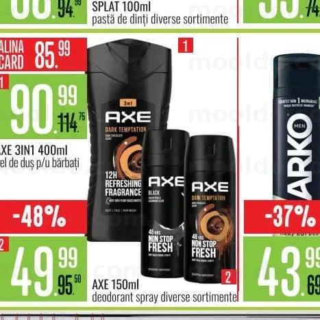 AXE 150ml deodorant spray diverse sortimente