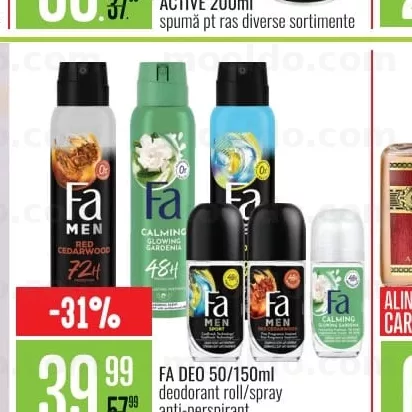 FA DEO 50/150ml deodorant roll/spray anti-perspirant diverse sortimente