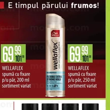 WELLAFLEX spumă cu fixare p/u păr, 250 ml sortiment variat