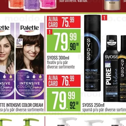 SYOSS 300ml fixativ p/u păr diverse sortimente
