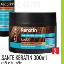 DR.SANTE KERATIN 300ml masca p/u păr