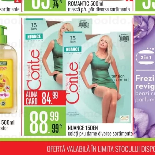 NUANCE 15DEN colanți p/u dame diverse sortimente