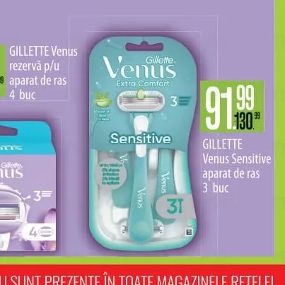 GILLETTE Venus Sensitive aparat de ras 3 buc