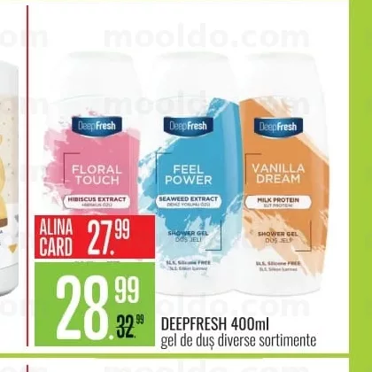 DEEPFRESH 400ml gel de duș diverse sortimente