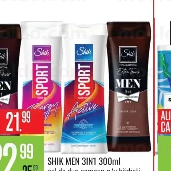 SHIK MEN 3IN1 300ml gel de duș șampon p/u bărbați diverse sortimente