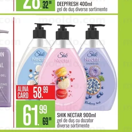 SHIK NECTAR 900ml gel de duș diverse sortimente