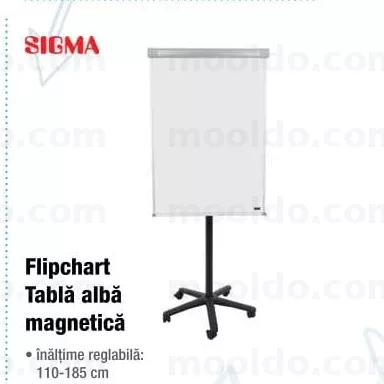 Flipchart Tablă albă magnetică