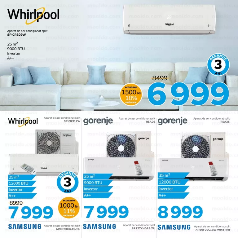 Whirlpool Aparat de aer condiționat split SPICR309W