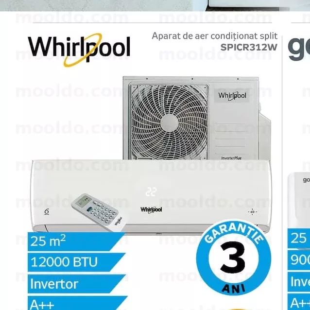 Whirlpool Aparat de aer condiționat split SPICR312W