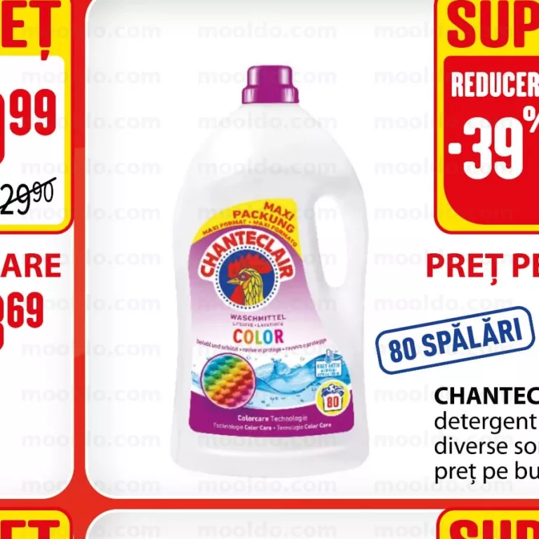 CHANTECLAIR 3,6 L detergent lichid diverse sortimente