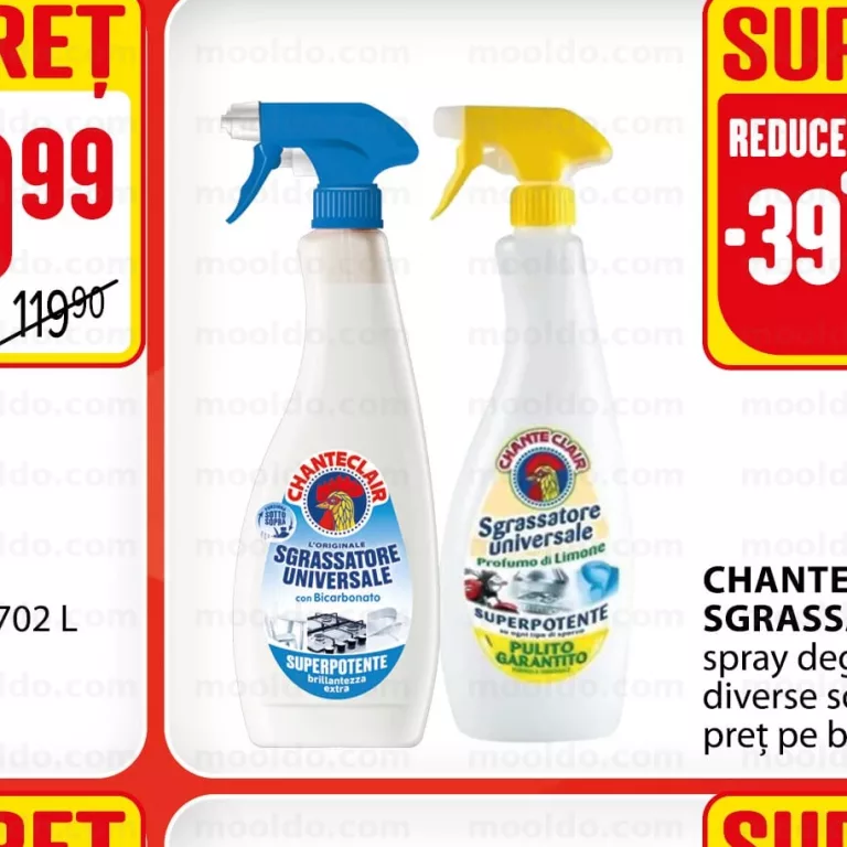 CHANTECLAIR SGRASSATORE 750 ml spray degresant diverse sortimente