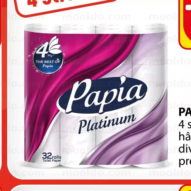 PAPIA 32 role 4 straturi hârtie igienică diverse sortimente