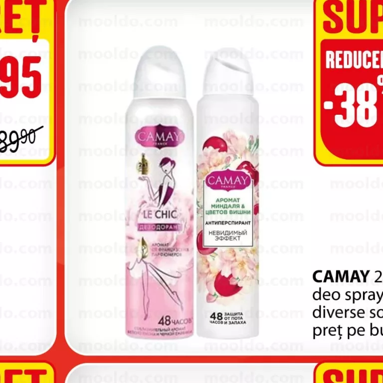 CAMAY 200 ml spray deodorant diverse sortimente