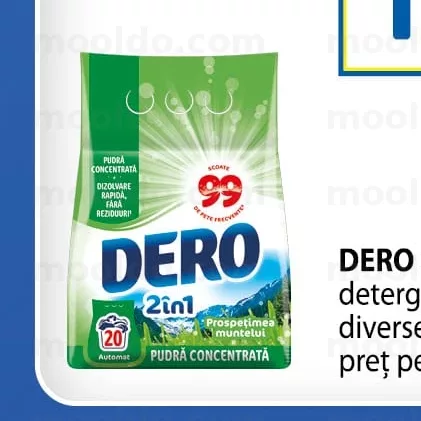 DERO 2in1 1,5 kg detergent automat diverse sortimente