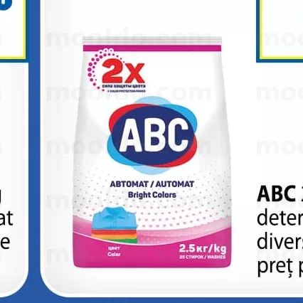 ABC 2,5 kg detergent automat diverse sortimente