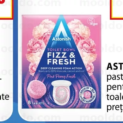 ASTONISH 8 buc pastile efervescente pentru curățarea toaletei