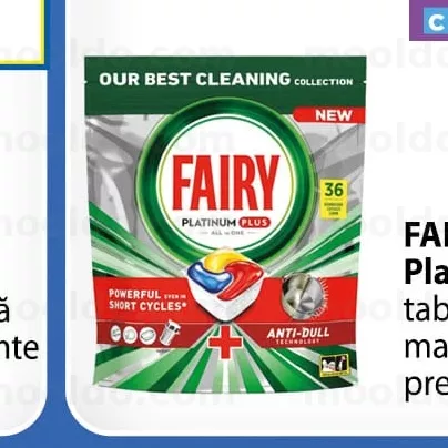 FAIRY 36 buc Platinum tablete pentru mașina de vase