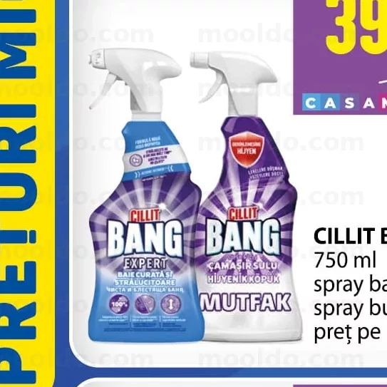 CILLIT BANG 750 ml spray baie spray bucătărie