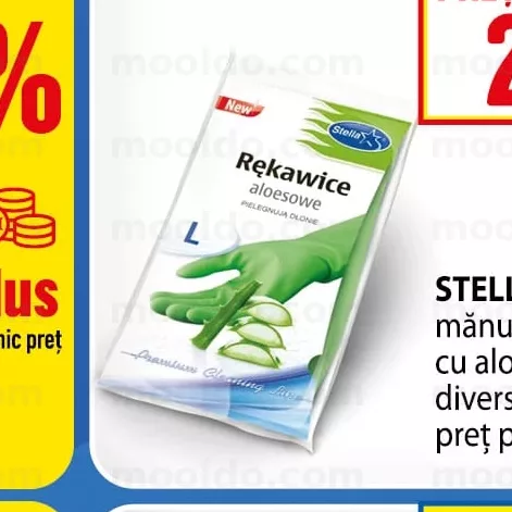 STELLA mănuși de cauciuc cu aloe diverse sortimente
